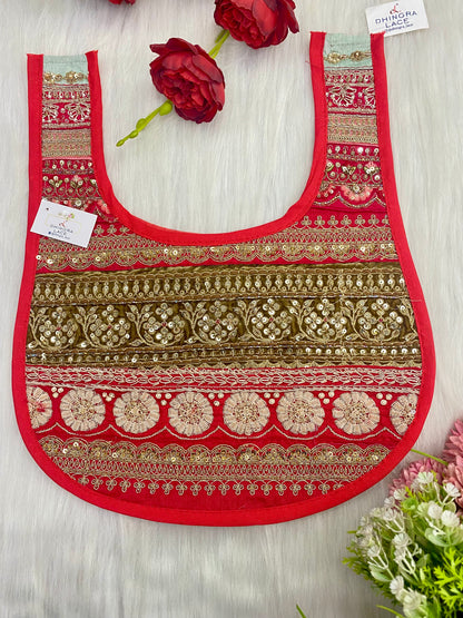 Beautiful Multicolour Zardozi Work Neck Patches 020126