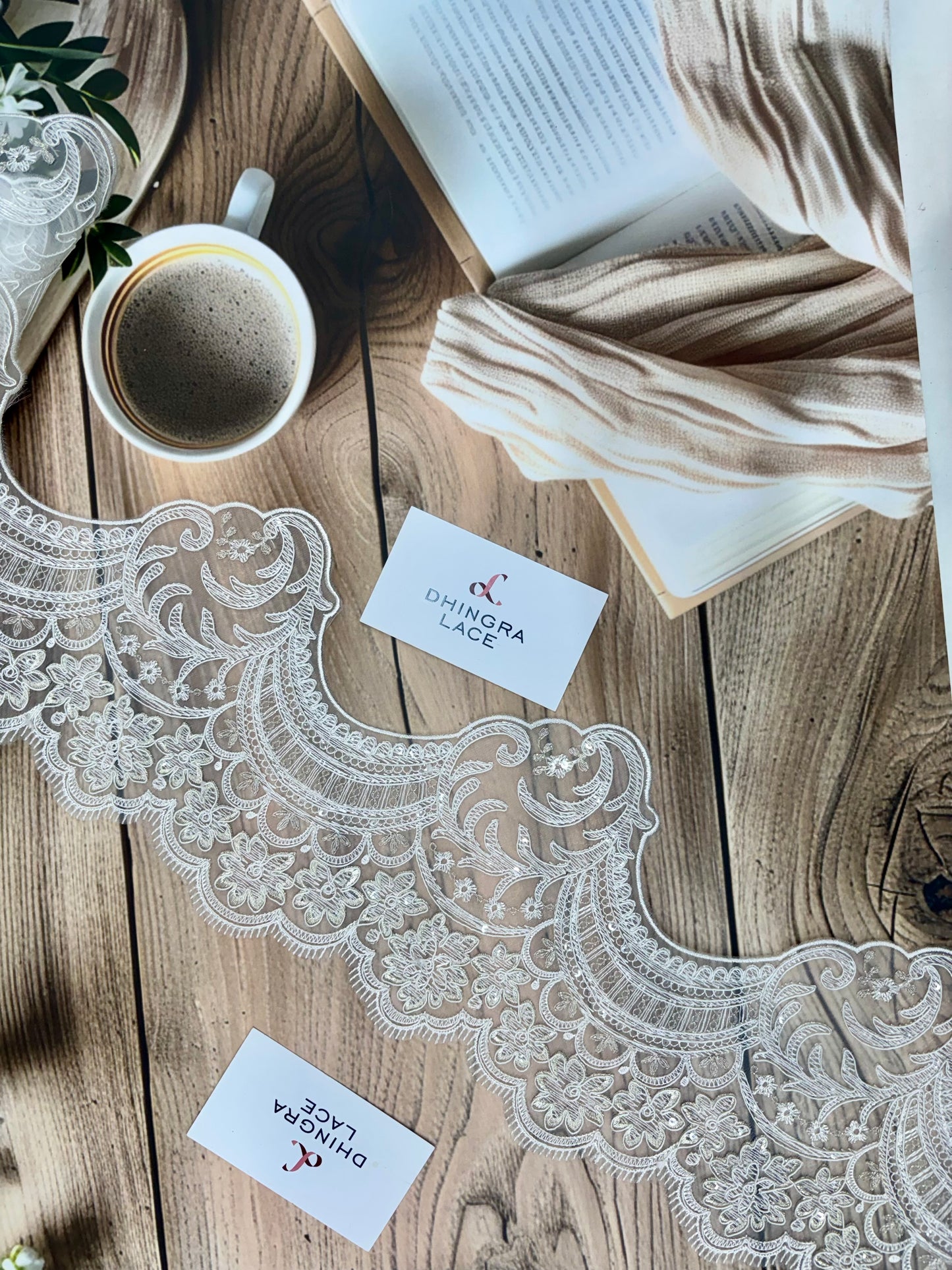 Beautiful Organza Lace White 140725