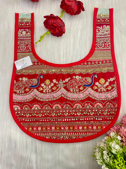 Beautiful Multicolour Zardozi Work Neck Patches 020126