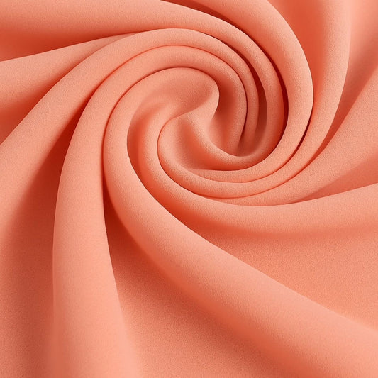Super Fine Quality Georgette Fabric For Saree Salwar Kameez Gown & Dress, Width 44 Inches Peach Dl144