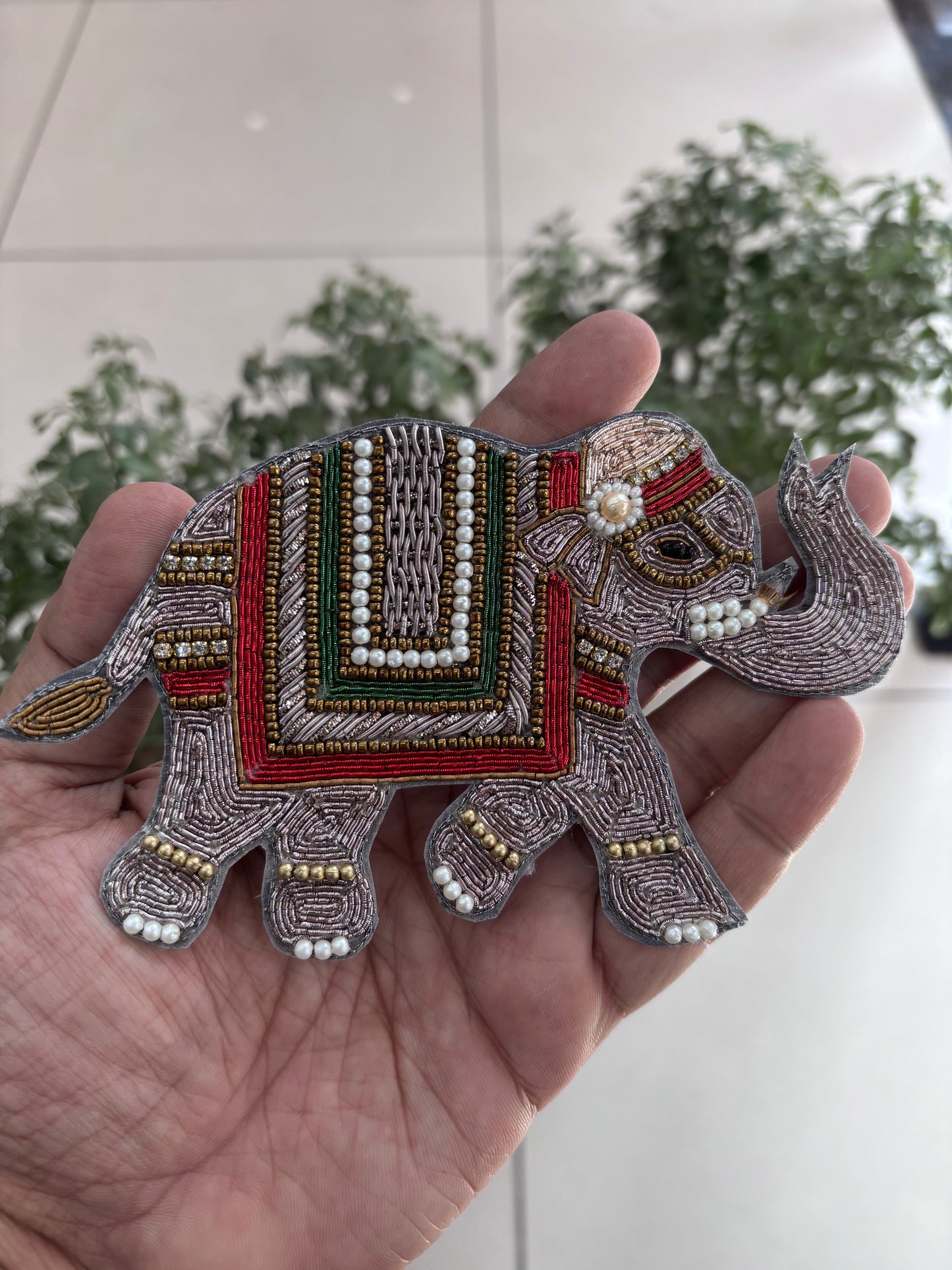 Beautiful Handwork Elephant Patch 071125