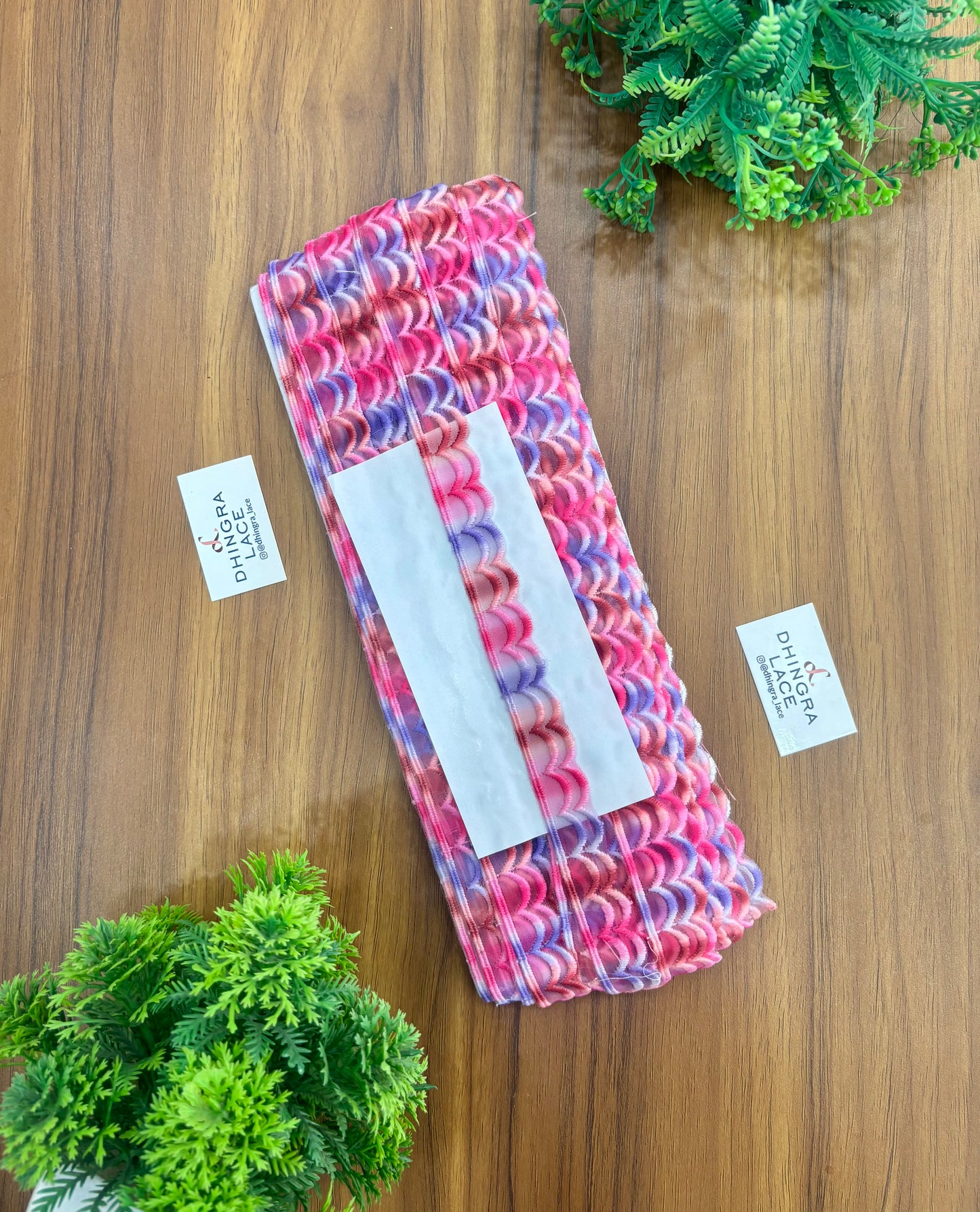Beautiful Multicolour Scallop Lace (9 Meters) 250426