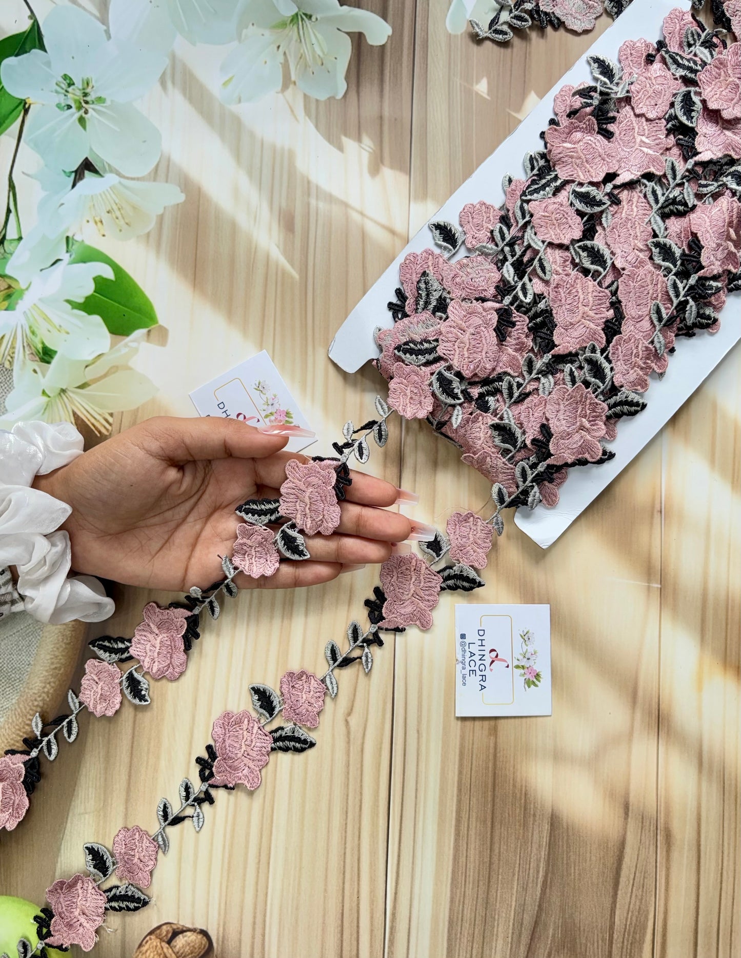 Beautiful Guipure Multicolour Flower Lace 020725