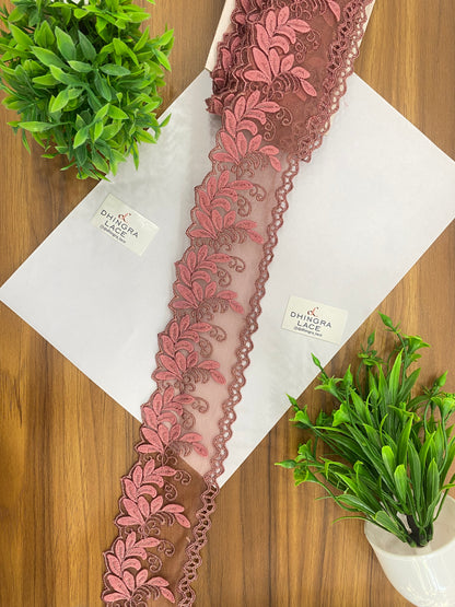 Beautiful Net Based Zari Work Guipure Lace (1 Meter) 090626/120626
