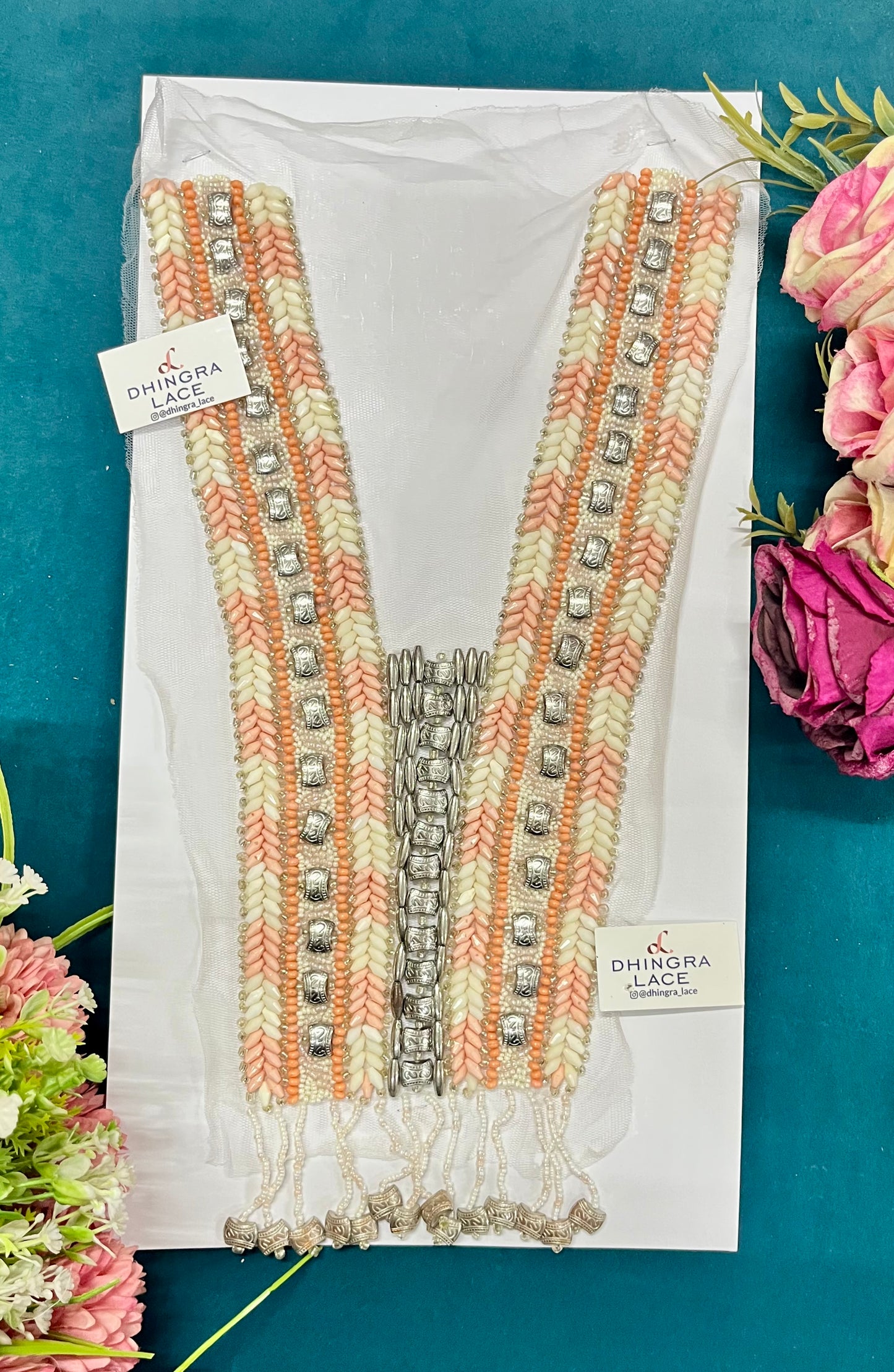 Beautiful Net Based Multicolor Neck Patches (1 Piece) 050826