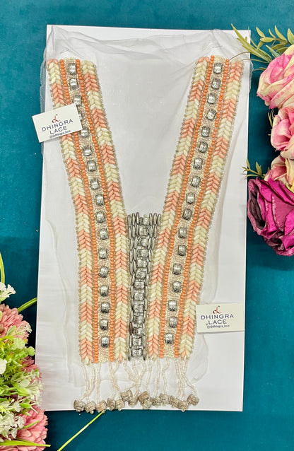 Beautiful Net Based Multicolor Neck Patches (1 Piece) 050826