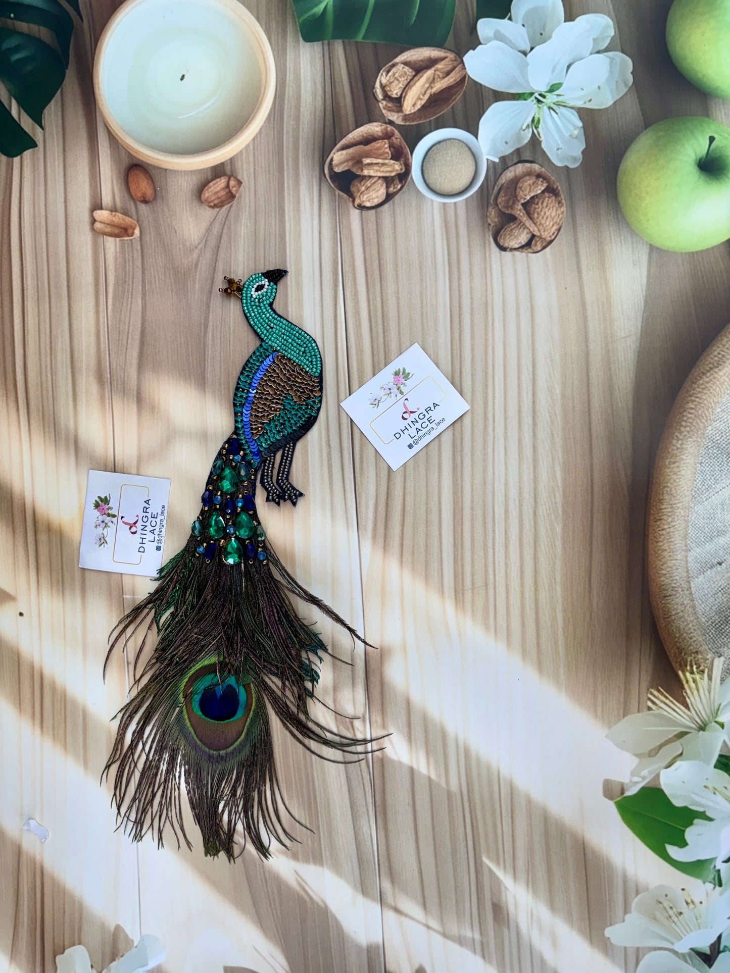 Beautiful Handwork Peacock Patch 1 Piece Left 131025