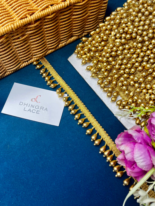Beautiful Hanging With Beads Gold 040824