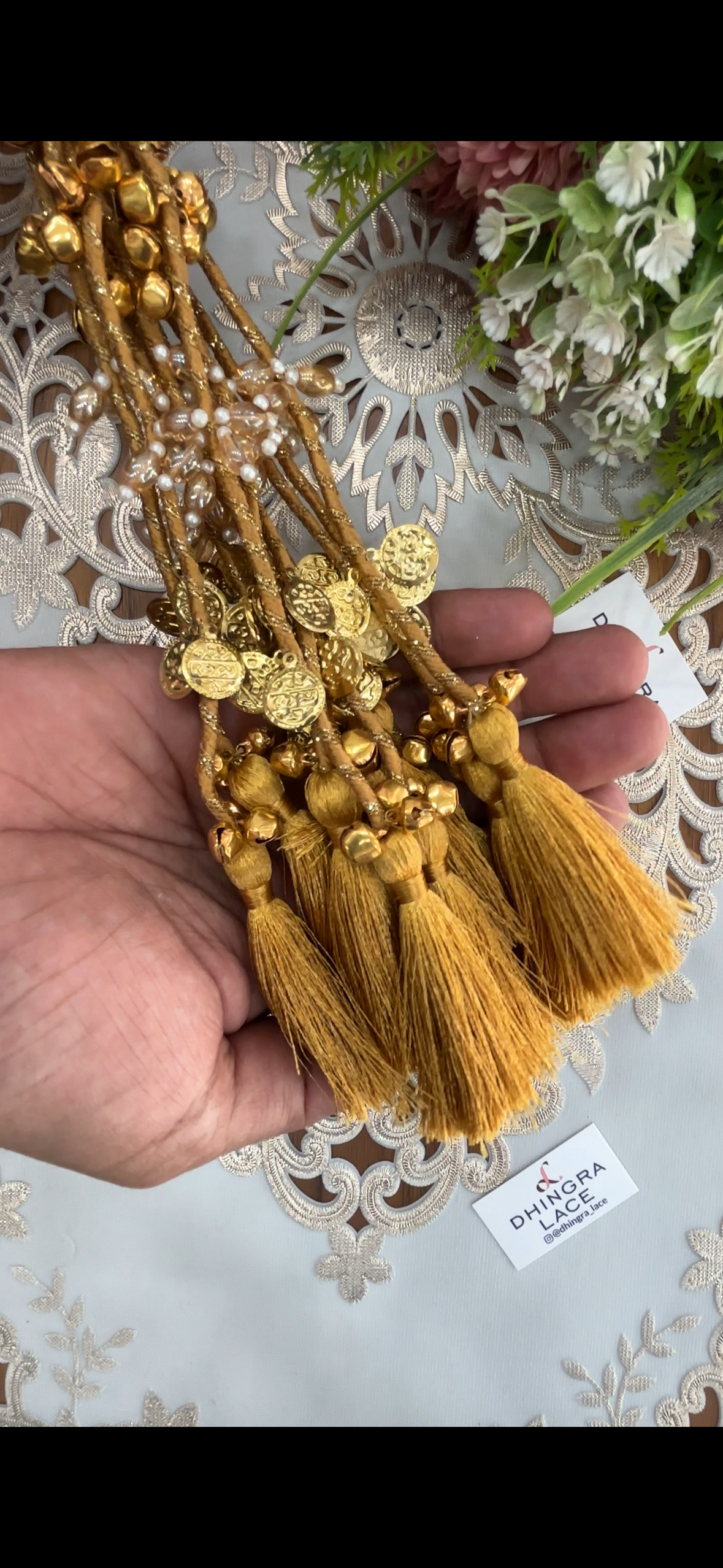 Beautiful Tassel Hanging Ghungru & Coin Work (12 pices) 230826
