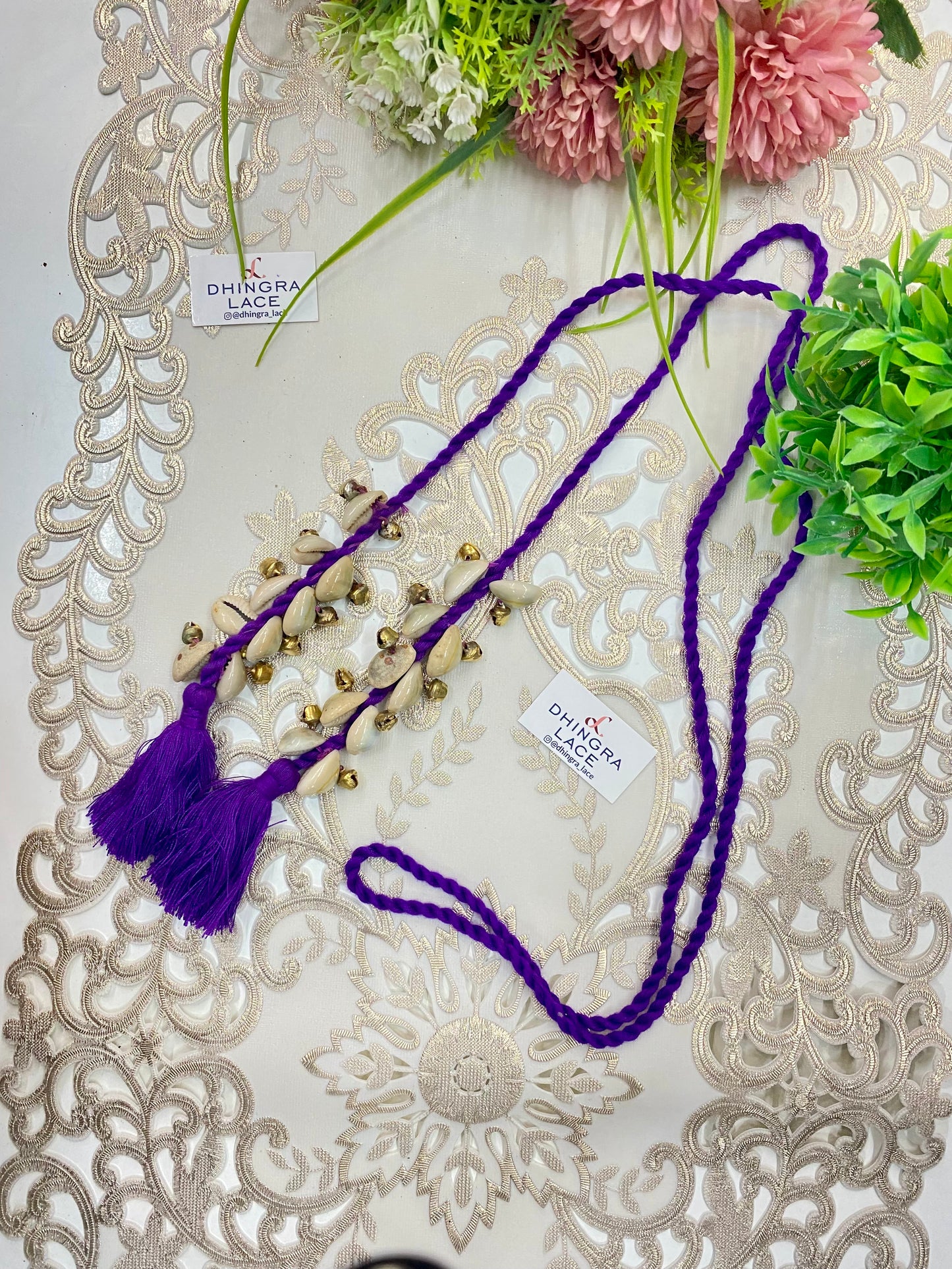 Beautiful Ghungru & Shells Work Dori 010926
