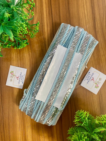 Beautiful Crochet Edging Metal Lace Sea Green (3 Meters) 180426
