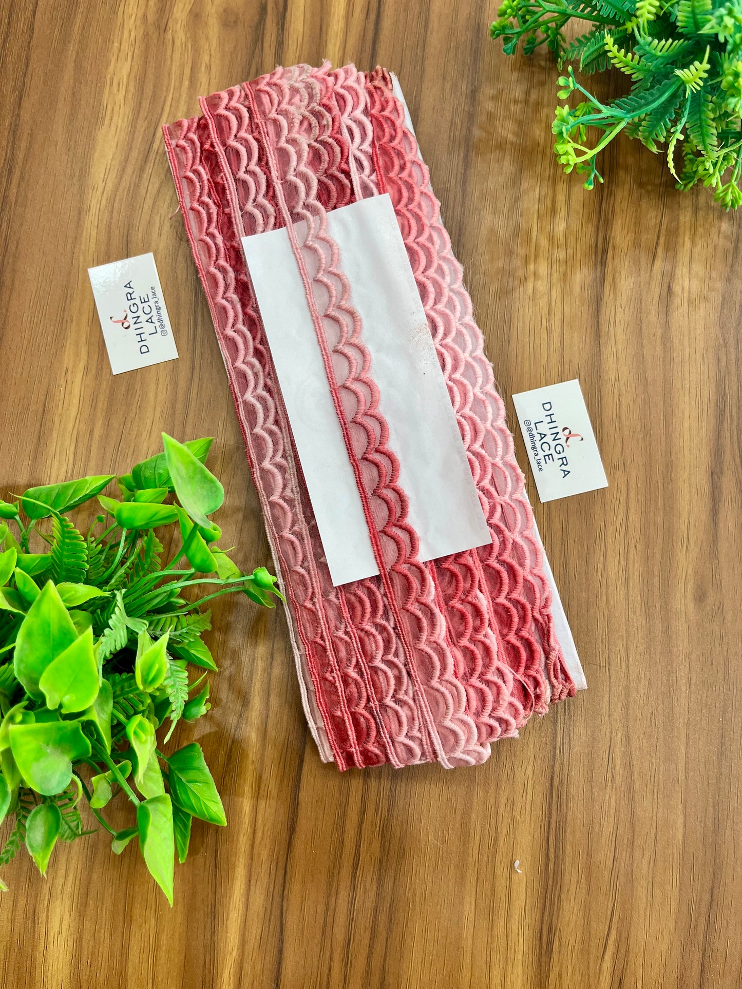 Beautiful Summer Organza Scallop Lace Double Shade 1.5 CM 9 Meters Pack For Saree Kurti Dupatta 050526