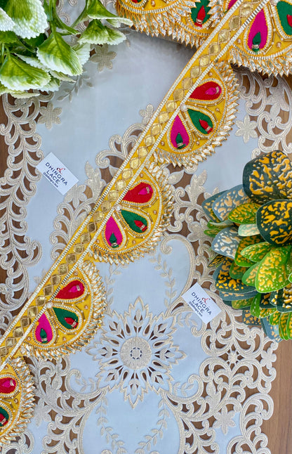 Beautiful 3 Inches Broad Gota Patti  Border (1 Meter) 310826