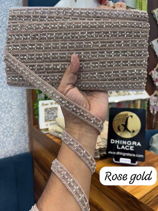 Beautiful Net Based Cutpipe Work Lace 160925