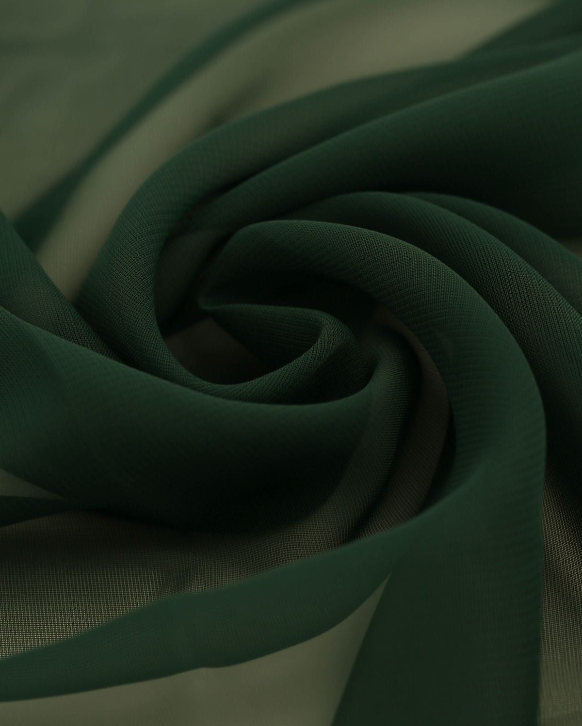 Super Fine Quality Georgette Fabric For Saree Salwar Kameez Gown & Dress, Width 44 Inches Dark Green