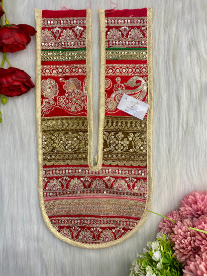 Beautiful Multicolour Zardozi Work Neck Patches 020126
