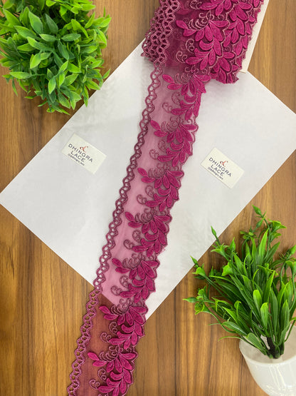 Beautiful Net Based Zari Work Guipure Lace (1 Meter) 090626/120626