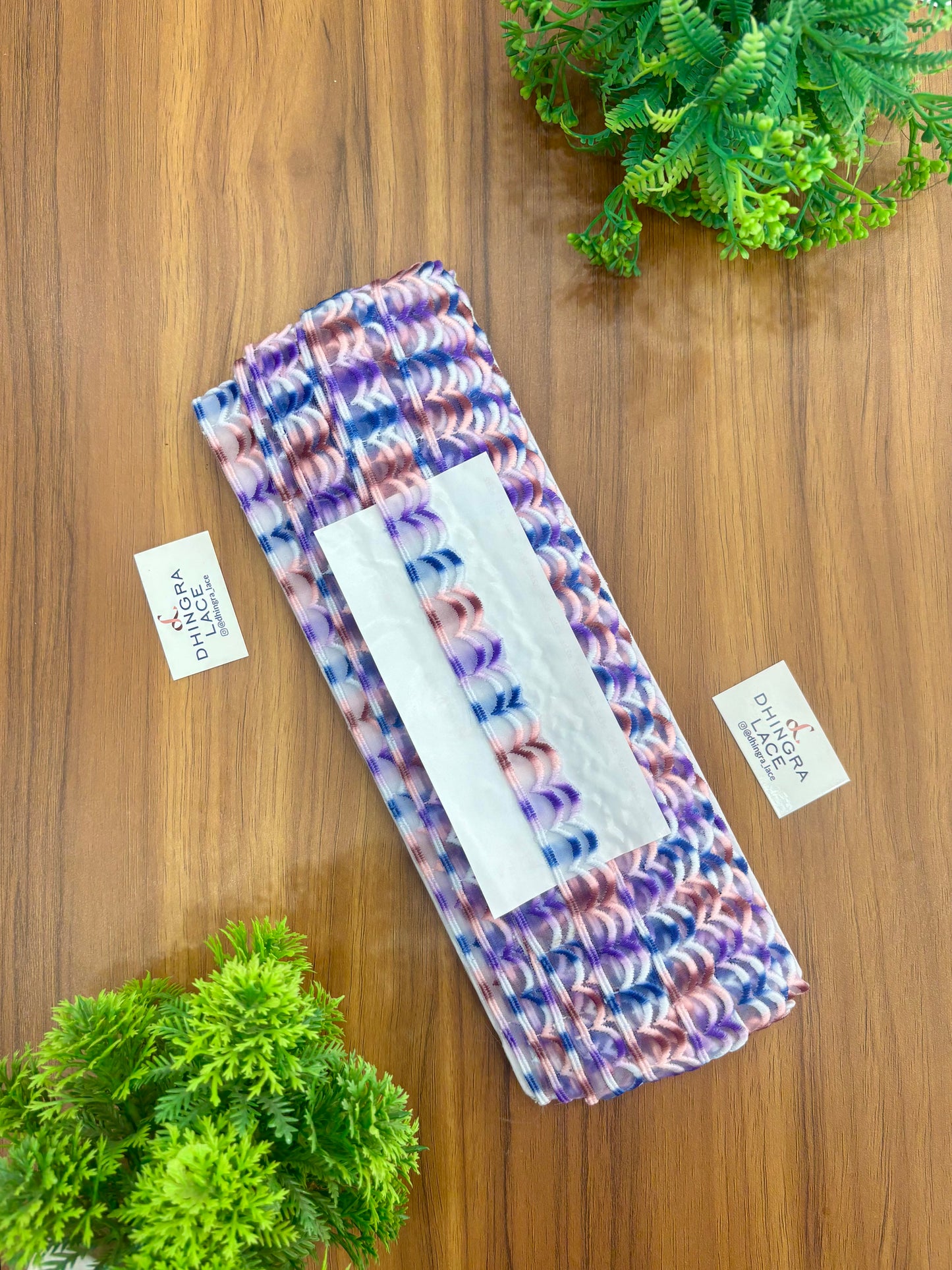 Beautiful Multicolour Scallop Lace (9 Meters) 250426