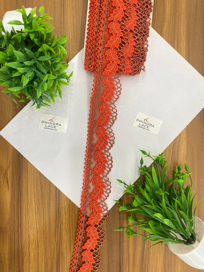 Beautiful Net Based Zari Work Guipure Lace (1 Meter) 090626
