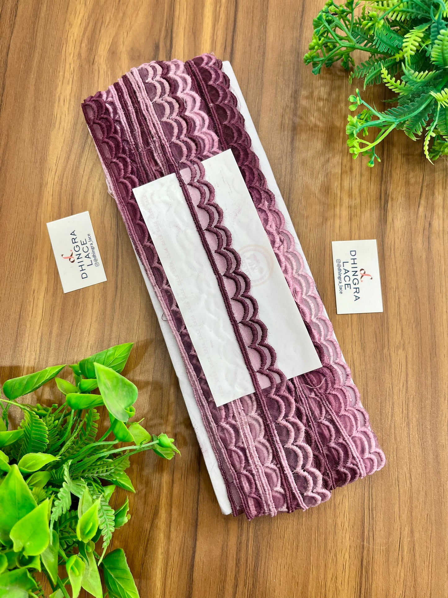 Beautiful Summer Organza Scallop Lace Double Shade 1.5 CM 9 Meters Pack For Saree Kurti Dupatta 050526