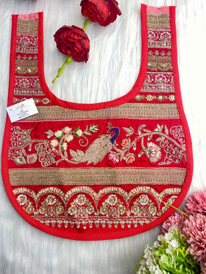 Beautiful Multicolour Zardozi Work Neck Patches 020126