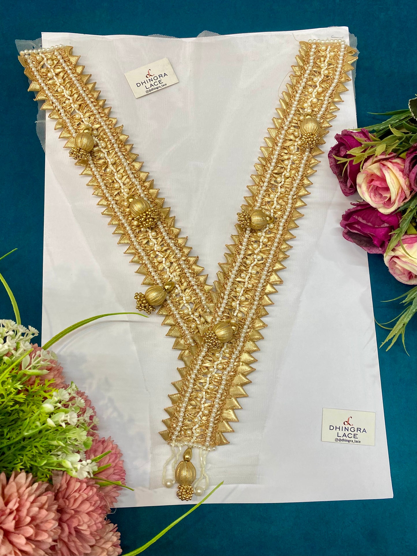 Beautiful Net Based V Neck Patches (1 Piece) 310726