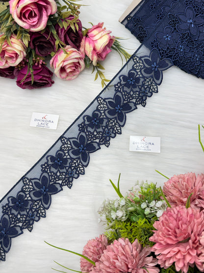 Beautiful Net Based Flower Lace (1 Meter) 200626