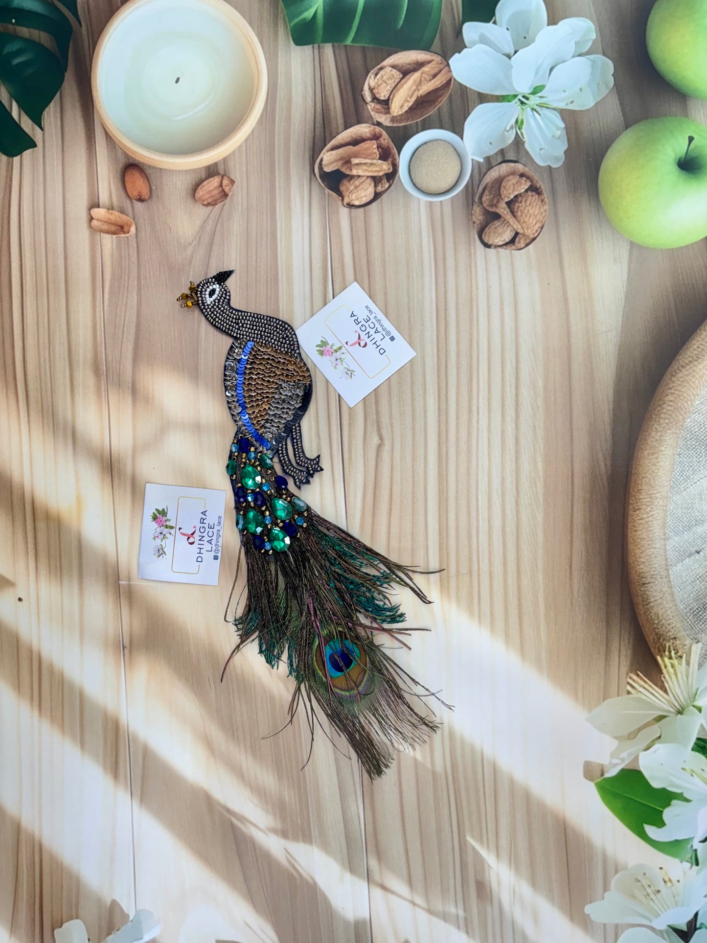 Beautiful Handwork Peacock Patch 1 Piece Left 131025