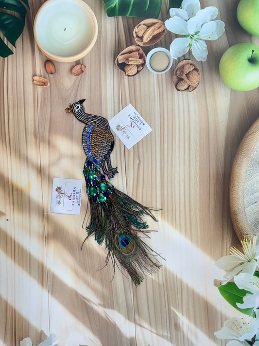 Beautiful Handwork Peacock Patch 1 Piece Left 131025