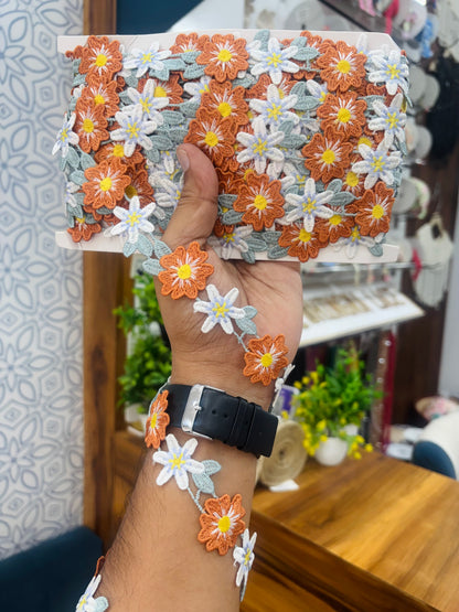 Beautiful Guipure Flower Lace (1 Meter) 240626