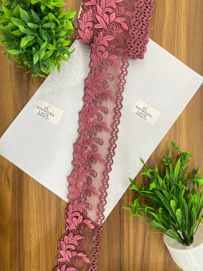 Beautiful Net Based Zari Work Guipure Lace (1 Meter) 090626/120626