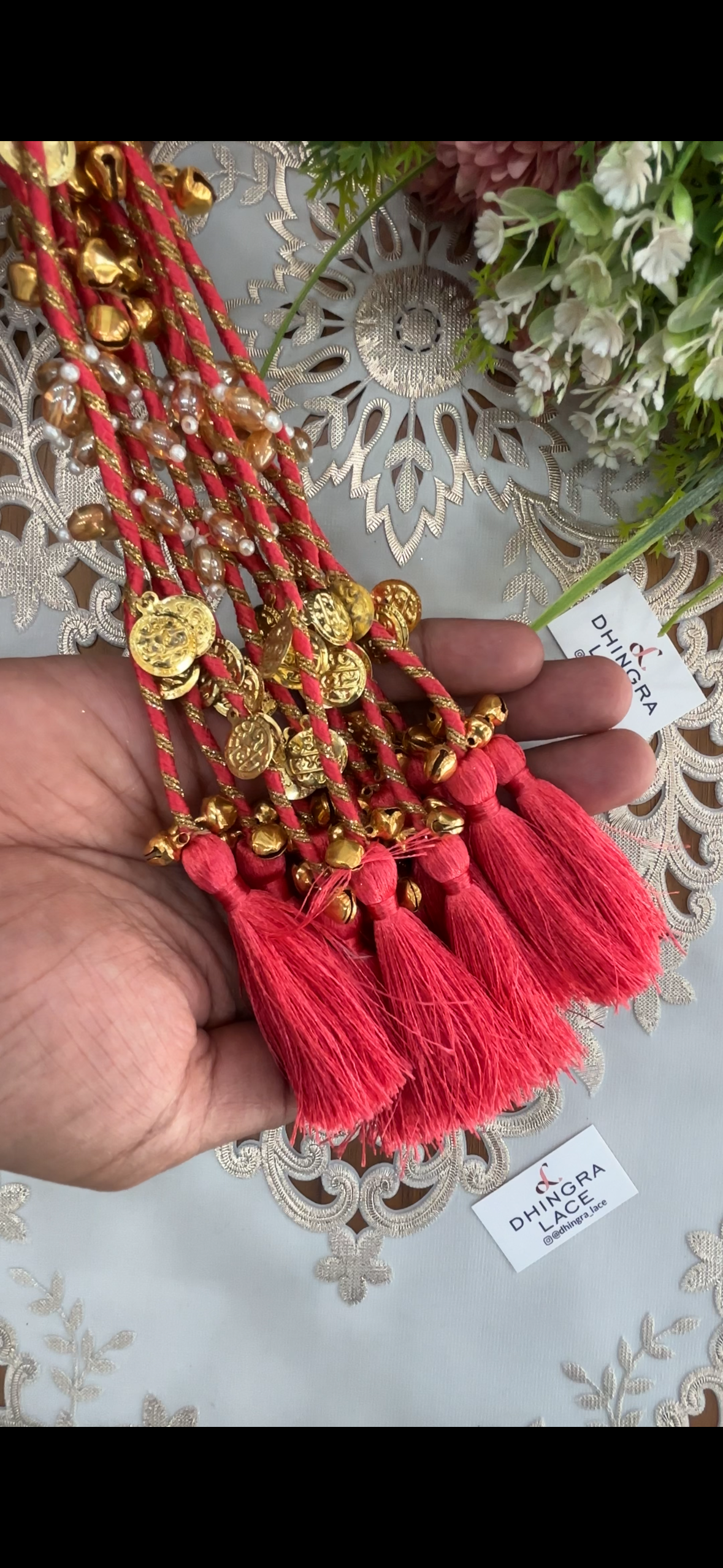Beautiful Tassel Hanging Ghungru & Coin Work (12 pices) 230826