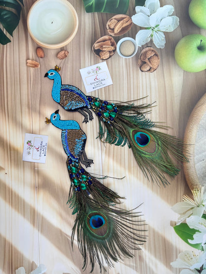 Beautiful Handwork Peacock Patch 1 Piece Left 131025