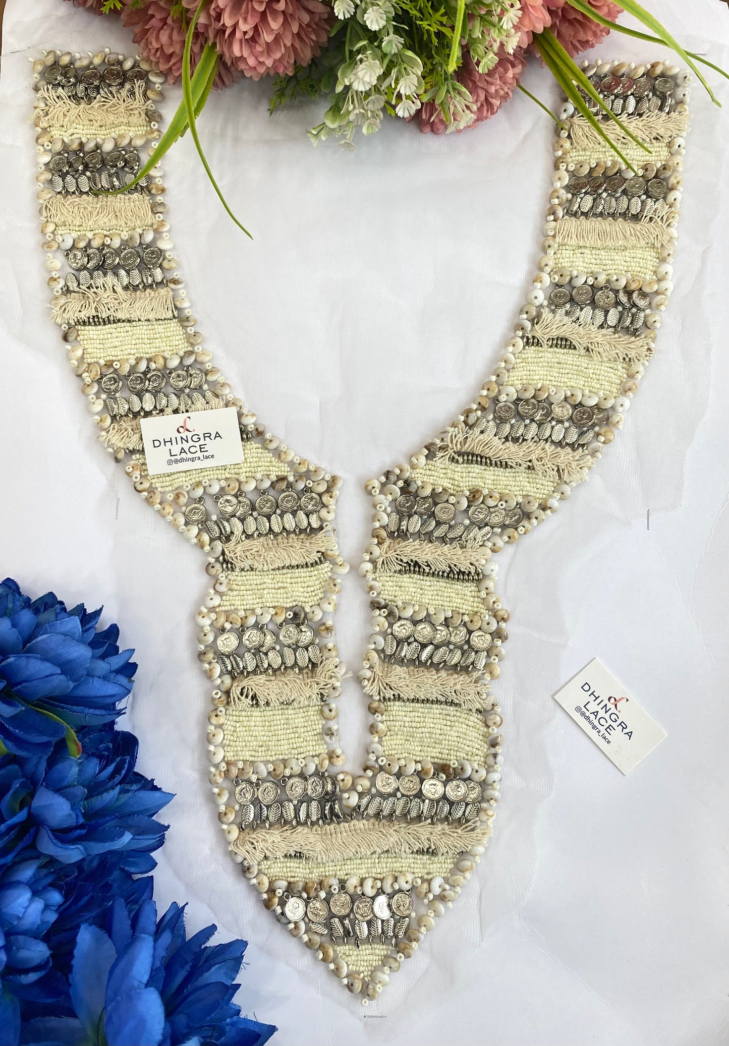 Beautiful Net Based Handwork Boho Neck Patches (1 Piece) 020726