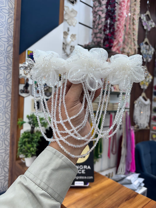 Beautiful Hanging Shoulder/Back Neck Patches White 021225