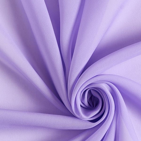 Super Fine Quality Georgette Fabric For Saree Salwar Kameez Gown & Dress, Width 44 Inches Lavender Dl151