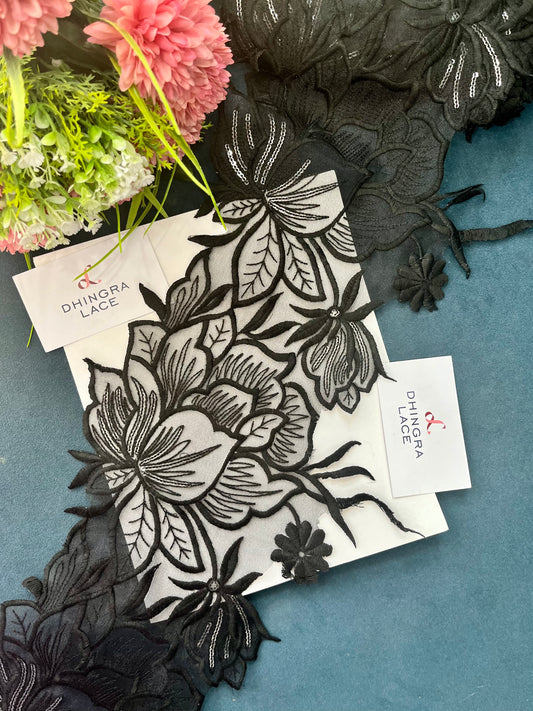 Beautiful Organza Based Flower Lace 190525/170625