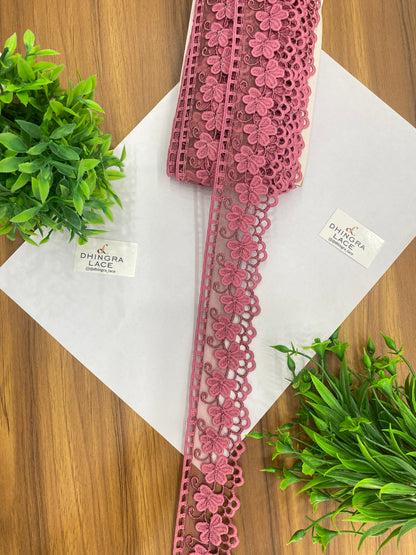 Beautiful Net Based Zari Work Guipure Lace (1 Meter) 090626