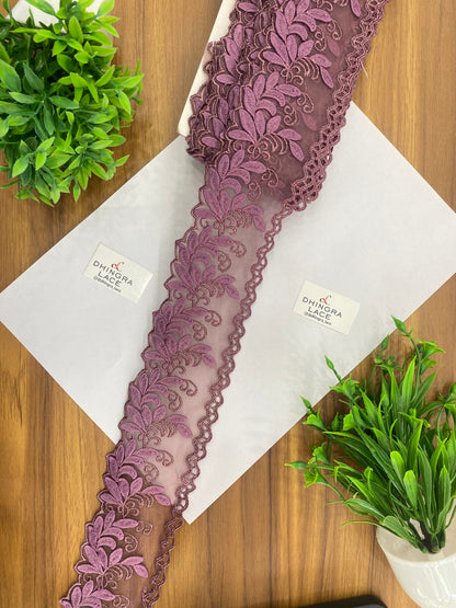 Beautiful Net Based Zari Work Guipure Lace (1 Meter) 090626/120626