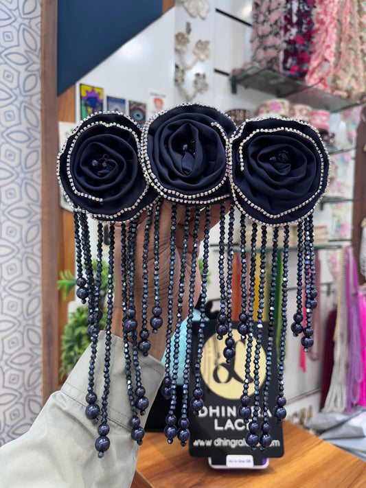 Beautiful Hanging Shoulder/Back Neck Patches Dark Blue 021225