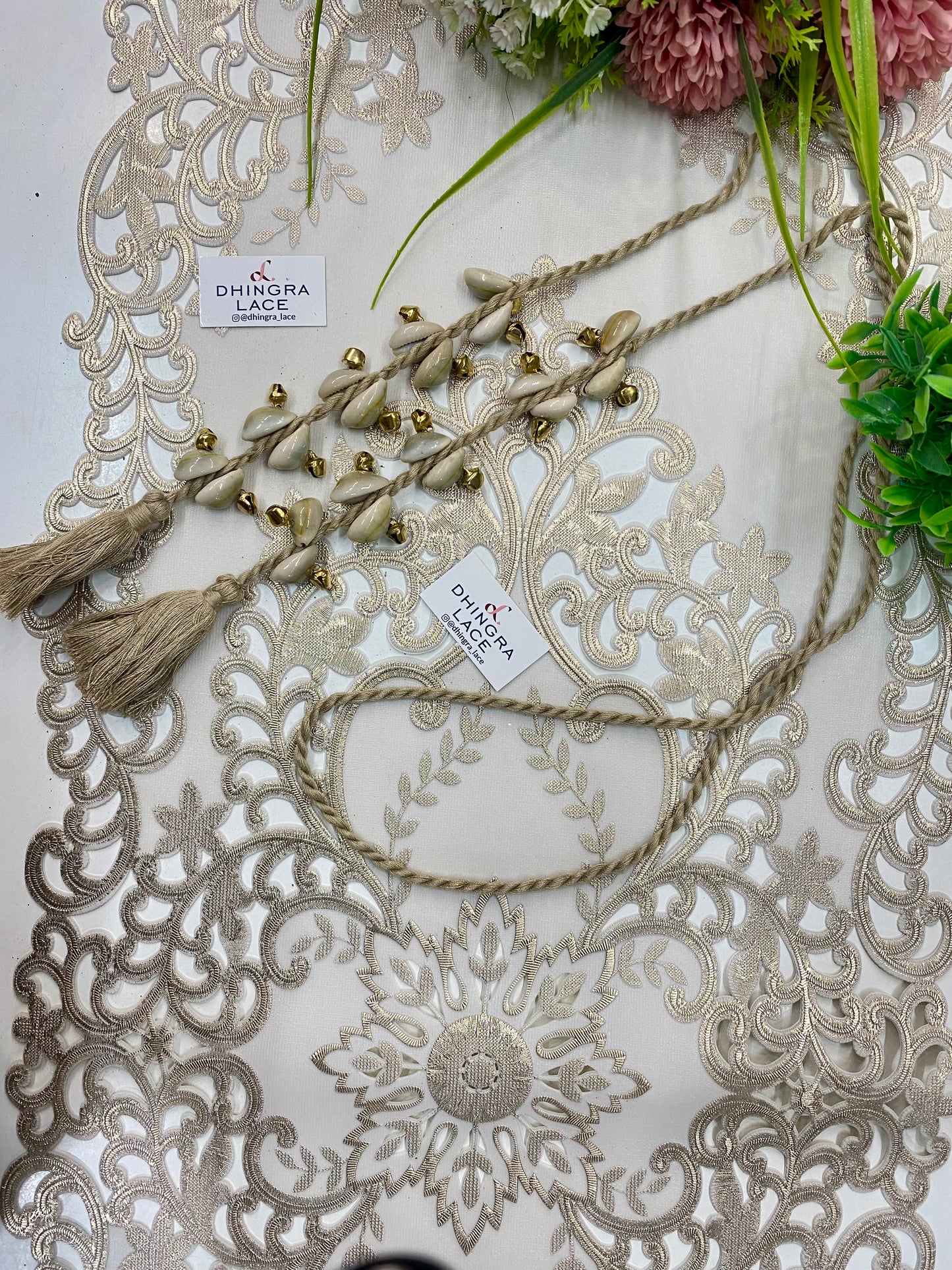 Beautiful Ghungru & Shells Work Dori 010926