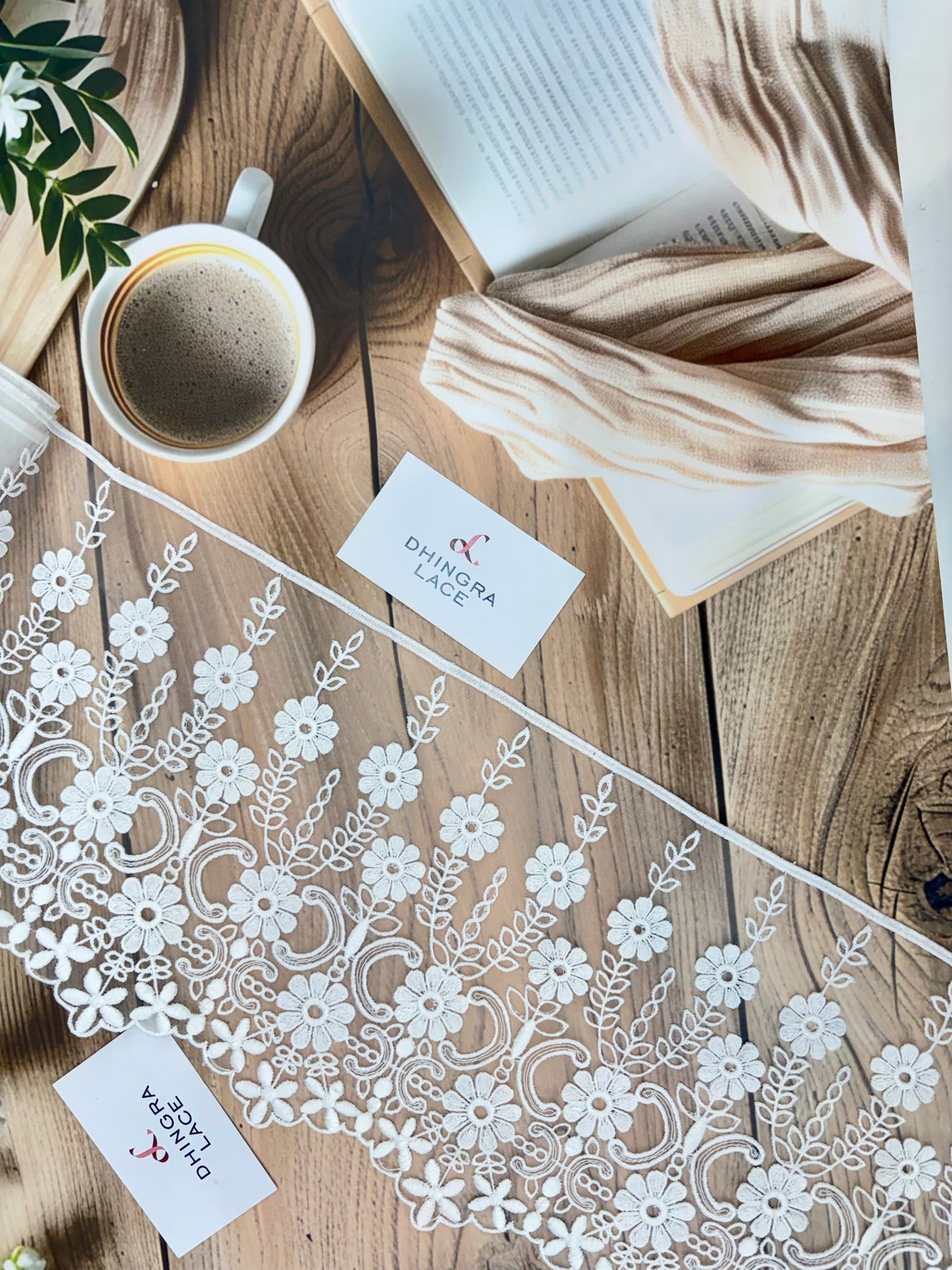 Beautiful Organza Lace White 140725