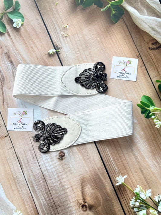 Beautiful Waist Belt White 120825
