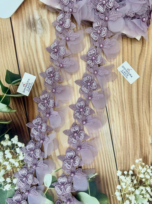 Beautiful Pearl Work Guipure Hanging Lace Onion 130226/270326