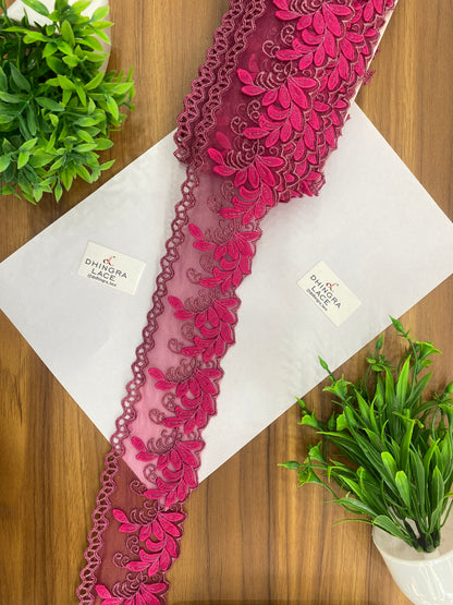Beautiful Net Based Zari Work Guipure Lace (1 Meter) 090626/120626