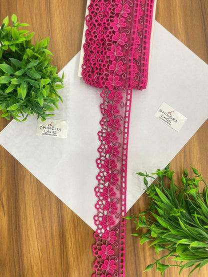 Beautiful Net Based Zari Work Guipure Lace (1 Meter) 090626