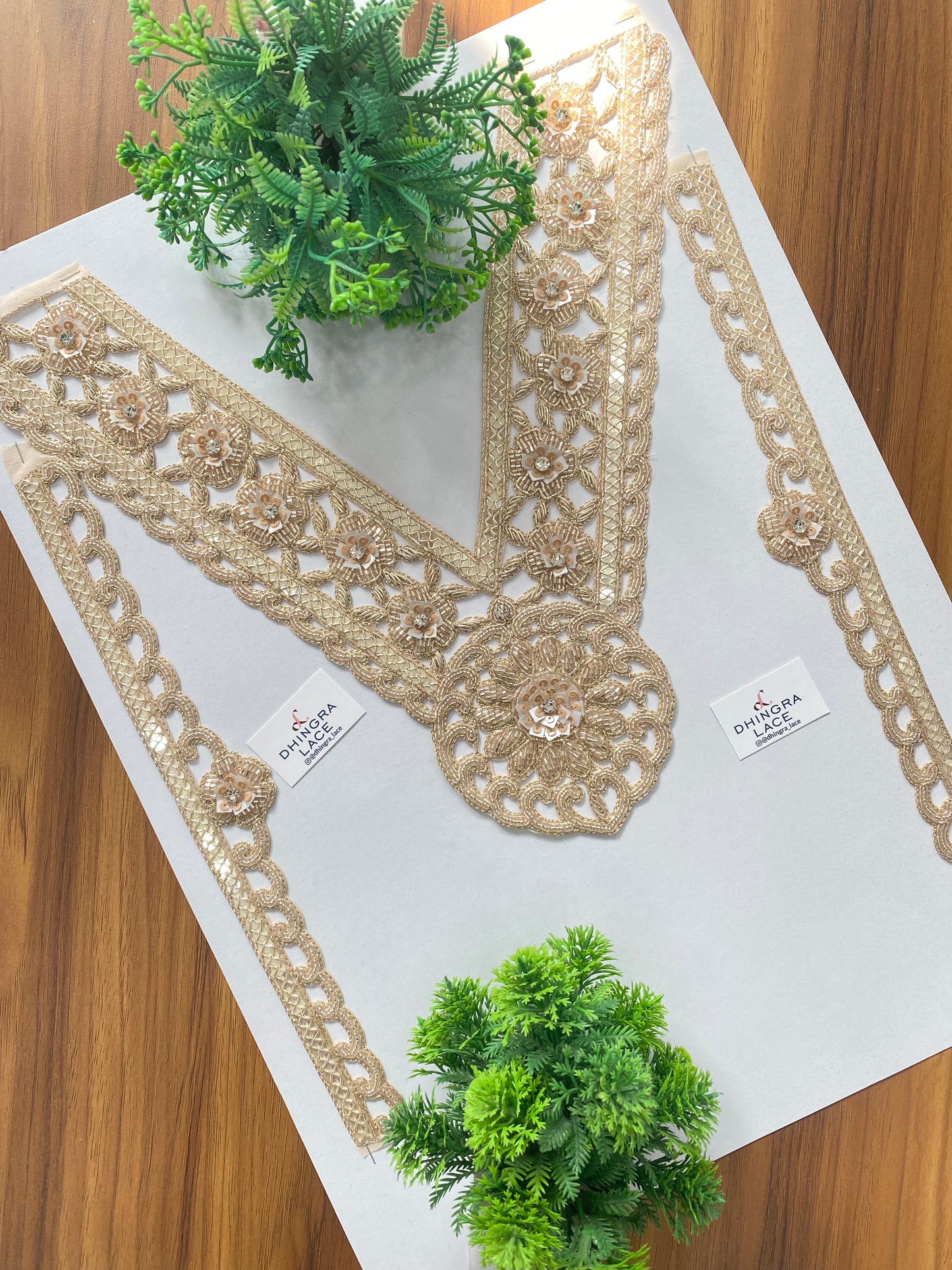 Beautiful Cutpipe And Sequence Work Zardozi Neck With Sleeves 280126