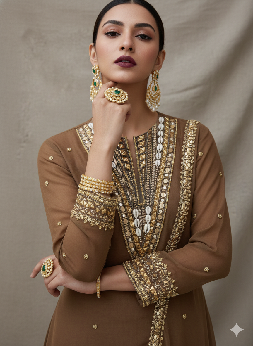 Beautiful Net Based Shells Work Neck L 18 W 11 251225