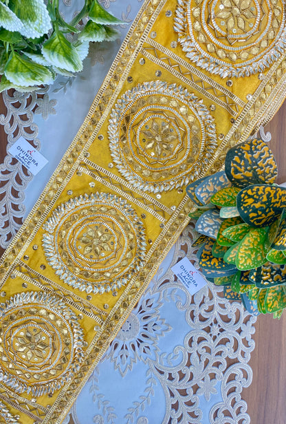 Beautiful 6.5 Inches Broad Gota Patti  Border (1 Meter) 310826