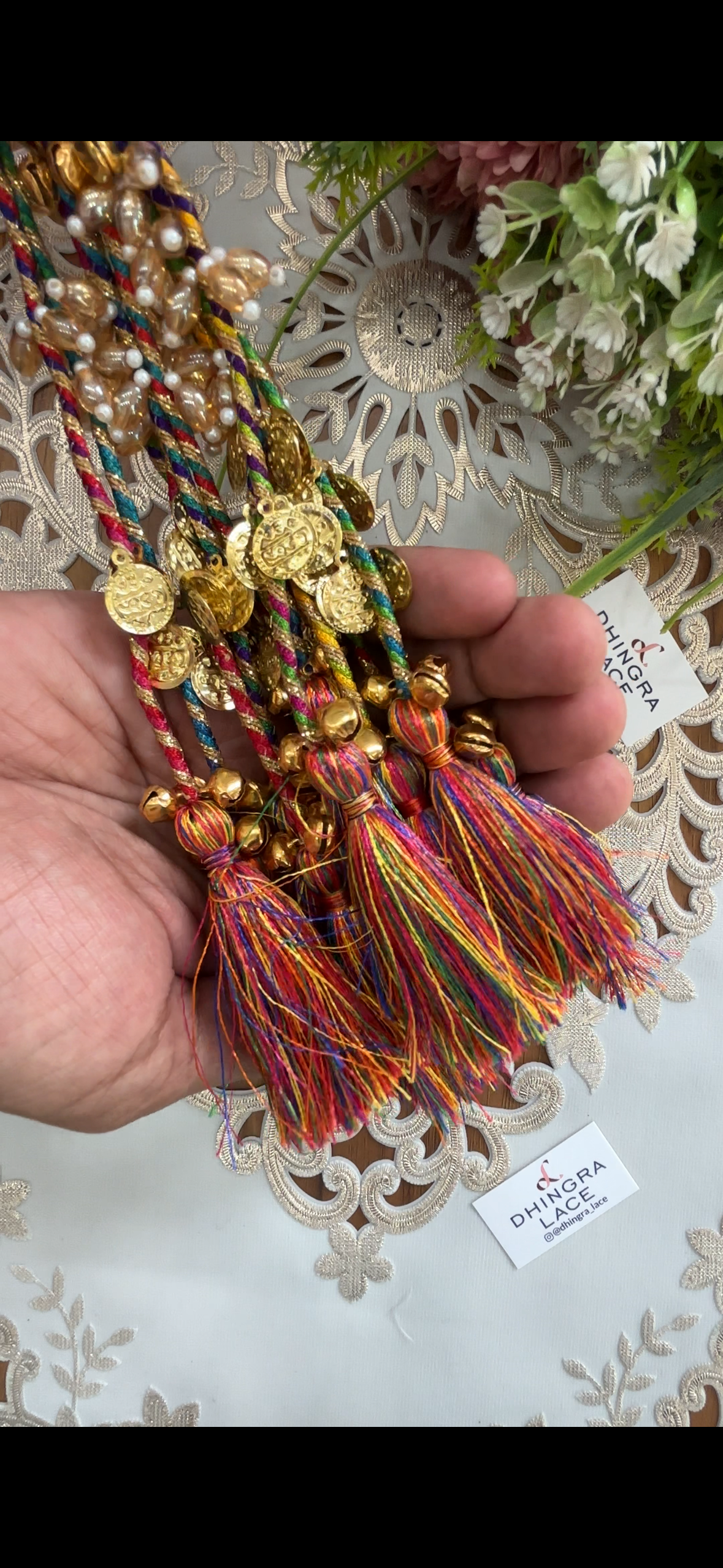 Beautiful Tassel Hanging Ghungru & Coin Work (12 pices) 230826